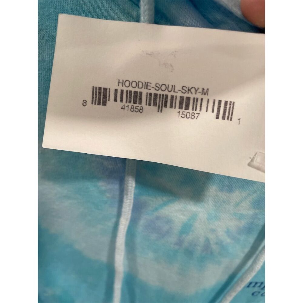 Simply Southern Women's Tie-Dye Hoodie Blue Medium Long Sleeve Casual - Picture 3 of 7